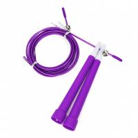 Скакалка швидкісна MS 3765(Violet) 290 см, ручка пластик, мотузка гума+метал