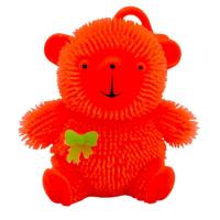 СИЛІКОНОВИЙ ВЕДМЕДИК, СВІТИТЬСЯ 9 см. (ПОМАРАНЧЕВИЙ) MIC KA-23-71