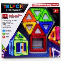Магнітний конструктор Кольорові магніти (14 деталей) Play Smart PL-923-525