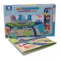 Набір машинок Engineering Cartoon Car (ігрове поле, 4 машинки, інерція) вид 1 LIER TOYS 134-7A