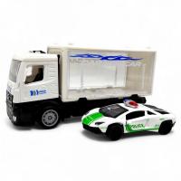 Вантажівка інерц. (Поліція) з метал машинкою (Lamborghini) MIC 786-201C/202C