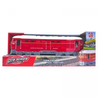 Потяг інерційний, озвучений, зі світлом,(ЧЕРВОНИЙ) RUI JIA RJ025