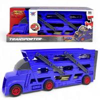 Автовоз-паркінг Transporter, запуск, 4 машинки (синій) xu ye K140A12