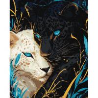 Картина за номерами "Інь Ян з фарбами" ©art_selena_ua KHO6729, 40х50см