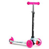 Самокат триколісний Skyper, дитячий, рожевий, квіти MIC 112-70899