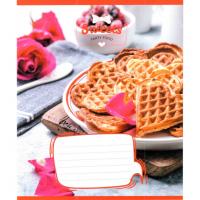 Зошит учнівський "Солодкі серця" 012-500325K-3 в клітинку, 12 аркушів (959050)