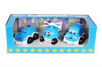 Іграшка міні транспорт поліція, 3 елементи Технок 5804
