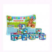 Кубики Абетка, 9 деталей, рус Colorplast 1-062