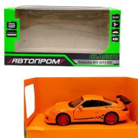 Машинка металева АВТОПРОМ. Porsche 911 GT3 RS (ПОМАРАНЧЕВИЙ) Автопром 10006