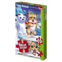 М'які пазли Рись, 20 елем. Danko toys S20-09-01,02,03,04...16