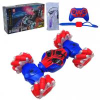 Машинка на радіокеруванні Stunt Car, змінює положення, роликові колеса, пульт і браслет, з паром (червона) WEISHENGDA CV8818-110A