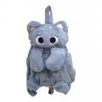 Мʼякий рюкзак Котик, висота 33 см, (сірий) MIC M18289