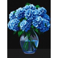 Картина за номерами Букет гортензій 30х40 см Ідейка KHO3273