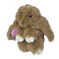 Хутряний брелок Кролик, коричневий (23 см) MIC BR2133