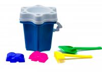 Пісочний набір Квіточка, 6 предметів (синій) Бамсик 012/5