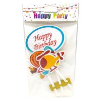 Топпер на торт дитячий  Happy Birthday - ЛІТАКИ MIC 39366