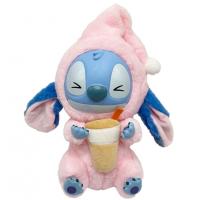 Дитяча м'яка іграшка-брелок "Стіч з ковпаком" STITCH(Pink) 26 см