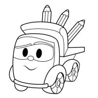 Розпис по полотну Самоскид з олівцями Riviera Blanca КА-028