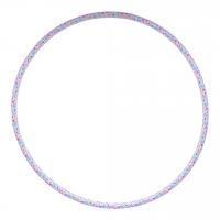 Обруч №1 68 см Кольорові квіточки (білий) Bamsic 0192