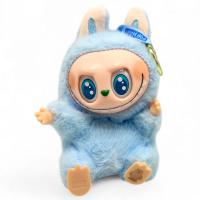 Лабубу з LED підсвіткою, музична (без упаковки) 16 см (БЛАКИТНА) MIC 712541