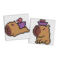 Набір з алмазною мозаїкою на самоклеючій основі Капібара 10 9x9 см Ідейка AMS1172