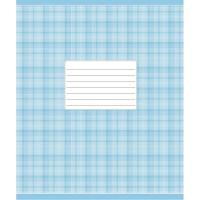 Зошит учнівський "Блакитна шотландка" 012-2578C, в косу лінію, 12 аркушів