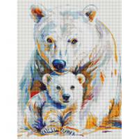 Алмазна мозаїка "Білі ведмеді" DRBS1251, 30х40 см