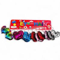 Брелок Сердечко паєтки (12 шт) MIC BR1830