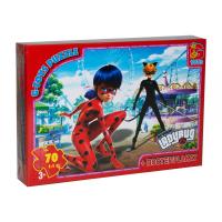 Пазли Леді Баг і Супер Кот в парку атракціонів, 70 елементів Gtoys LB1007