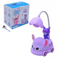 Лампа-нічник дитяча LED аніме Куромі на машині (бузкова) MIC 27983ЛК