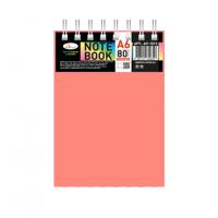 Блокнот А6 В-БП6-80(Orange) 80 аркушів, пружина зверху