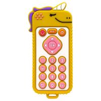 Силіконовий прорізувач пульт Єдиноріг (ЖОВТИЙ) Mega Zayka №0425