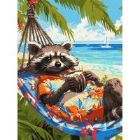 Картина за номерами "Тропічний відпочинок" ©art_selena_ua KHO6652, 30х40 см