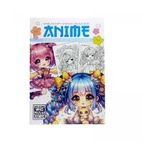 Розмальовка аніме 210х297мм., 8 аркушів, Скоба. Art studio of Happiness 25199