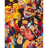 Картина по номерах Гравіті Фолз 40x50 см Origami LW3319