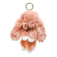 Брелок хутряний Зайка, ніжно-персиковий MIC BR1062