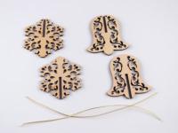 Набір дерев'яних новорічних іграшок (2 фігурки) Ранок 100023