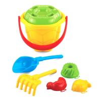 Пісочний набір - відерце, граблі, лопатка,  сито, 3 формочки Marioinex 900482