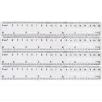 Лінійка прозора Bambi 8820, пластикова, 20 см