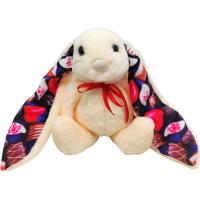 Мʼяка іграшка Зайчик-ласунка, 28 см (персиковий) Копиця 00043-43