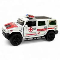 Машинка металева АВТОПРОМ. HUMMER (швидка допомога) Автопром AP74124