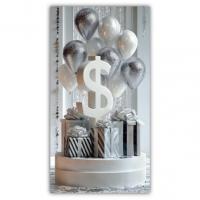 Конверт вітальний (для грошей) 16.5х9х0,5 см Експрес Удачі 00243