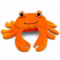 Мʼяка іграшка Краб, помаранчевий, 30 см (з лапками) Копиця 00287-83