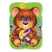 Мʼякі магнітні пазли Ведмежа (12 елем) Vladi Toys VT3301-04