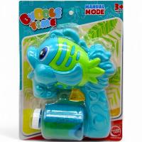 Пістолет з мильними бульбашками Рибка механічний (бірюзовий) MIC 8805S