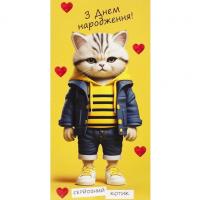 Конверт вітальний (для грошей) 16.5х9х0,5 см FIESTA КВ 24-30