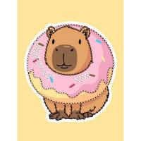 Набір з алмазною мозаїкою (ВИБІРКОВОЮ) СОЛОДКИЙ КАПІБАРА 15x20см Ідейка AMV1221