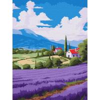 Картина за номерами Лавандові простори 30х40 см Ідейка KHO6346
