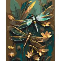 Картина по номерах з фарбами металік Блискучі бабки 40х50 см Art Craft 11599-AC