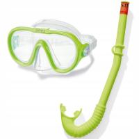 Маска і трубка Aquaflow Play,(салатовий) Intex 55642